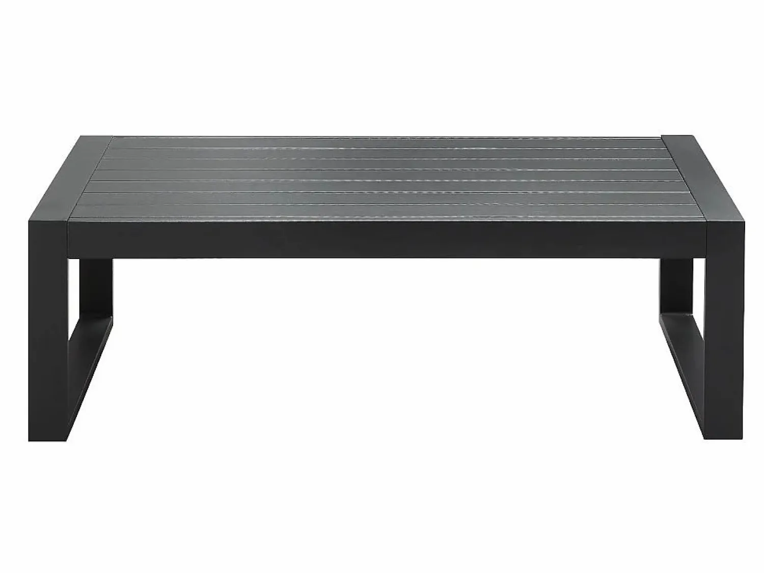 MYLIA Salón jardín sofá rinconera mesa centro Gris - MOLOKAI