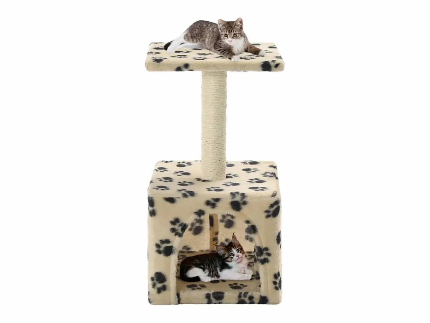 Outlet Sara Teresa Rascador para gatos con poste de sisal 55 cm huellas Juego De Animales