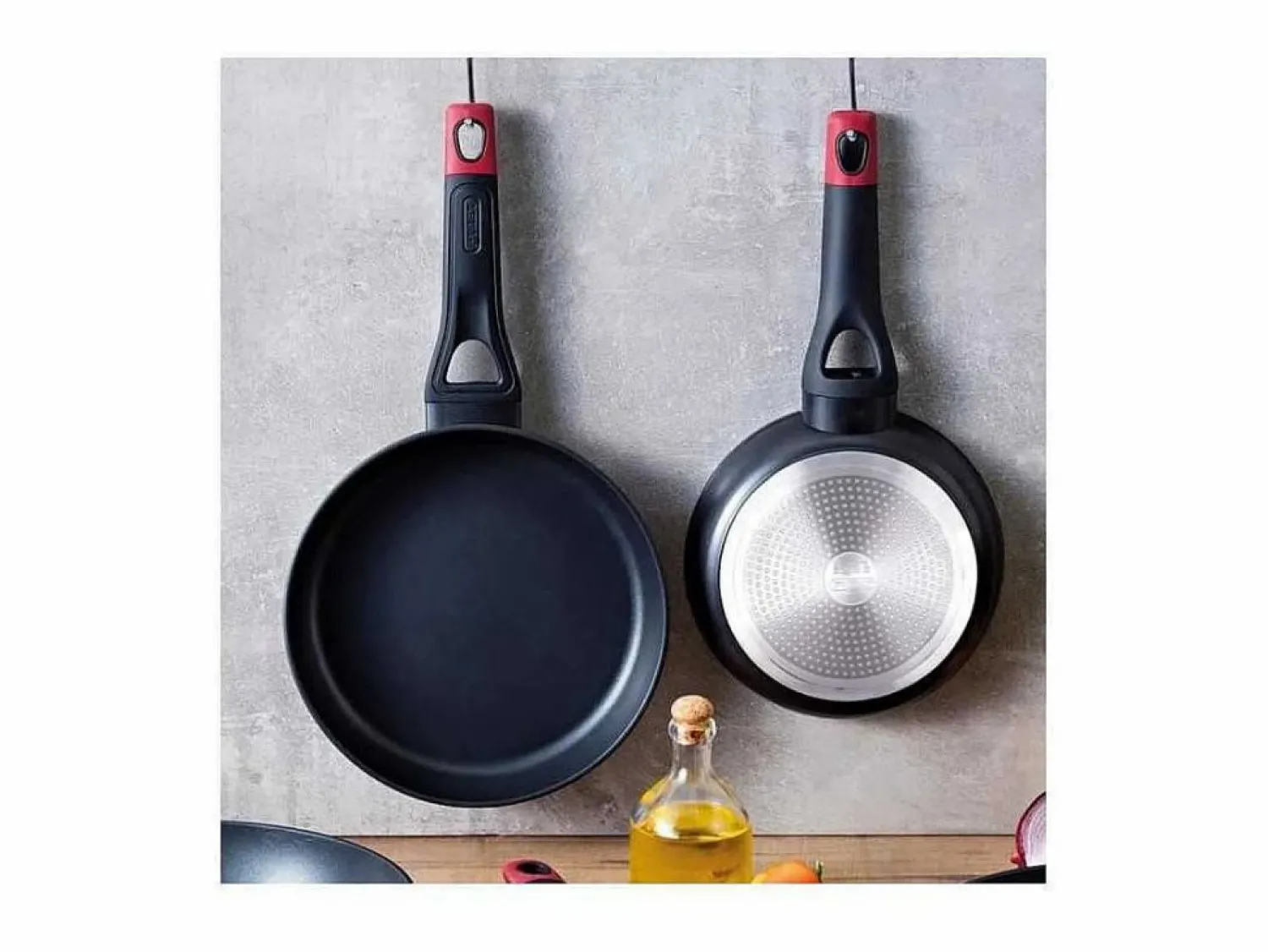Online Sartén Óptima+ aluminio forjado negro/rojo Ø22 cm Material Y Utensilios De Cocina