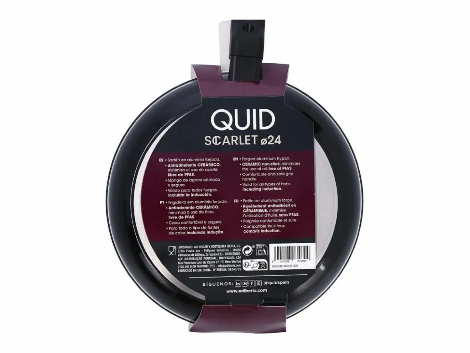 Sartén Scarlet Quid aluminio forjado Ø24 cm