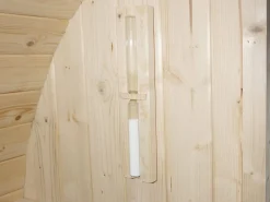 Discount VOGUE SAUNA Sauna de exterior de 6 plazas, Ancho 185 x Prof. 220 x Alt. 190 cm, ISOKYRO Color natural claro
