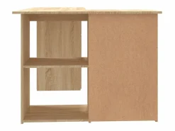 Garden Furniture Savukoski Escritorio de esquina contrachapada color roble 145x100x76cm
