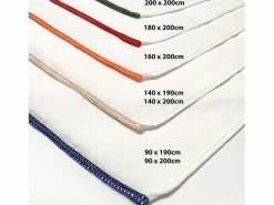 Soleil d'ocre Sábana bajera de polialgodón 90x200 cm PERCALE lino, por