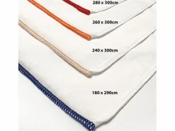 Clearance Soleil d'ocre Sábana encimera de polialgodón 240x300 cm PERCALE lino, por Beige