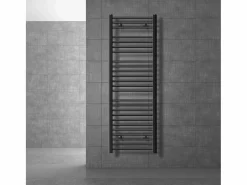 Best LuxeBath Secador de toallas Sahara, 500 x 1500 mm, antracita, curvado con conexión lateral Gris antracita