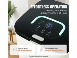 Secador de Toallas SucceBuy, Balde Calentador de Toallas 20L, Pantalla LED, Luz en U, Minutería,