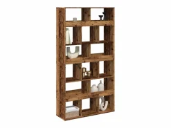 Sale Clicnbuy Separador de ambientes madera envejecida 100x33x187,5 cm Marru00f3n