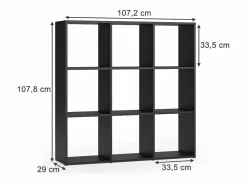 Separador de ambientes 104x29x108 nove Estantería