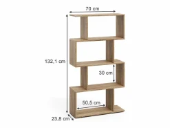 Best Separador de ambientes sonoma 70x23.8x132.1 levio Estantería