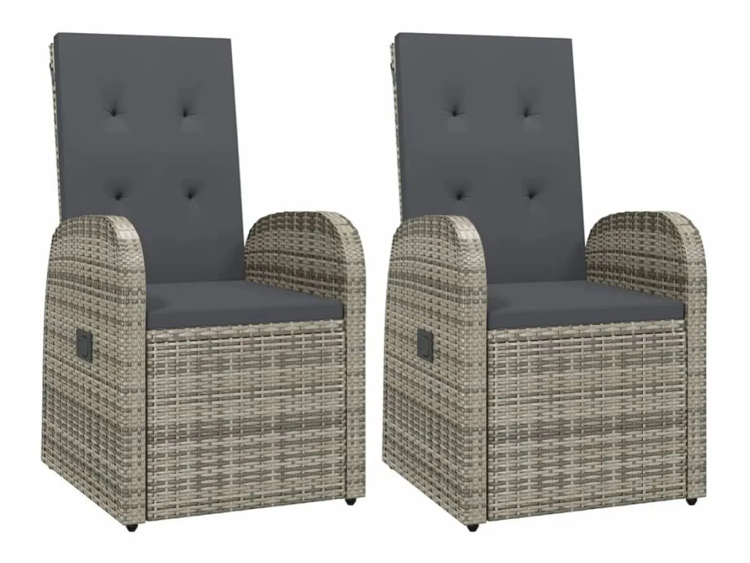 Clearance Set comedor de jardín 3 piezas con cojines ratán sintético Comedores De Jardín