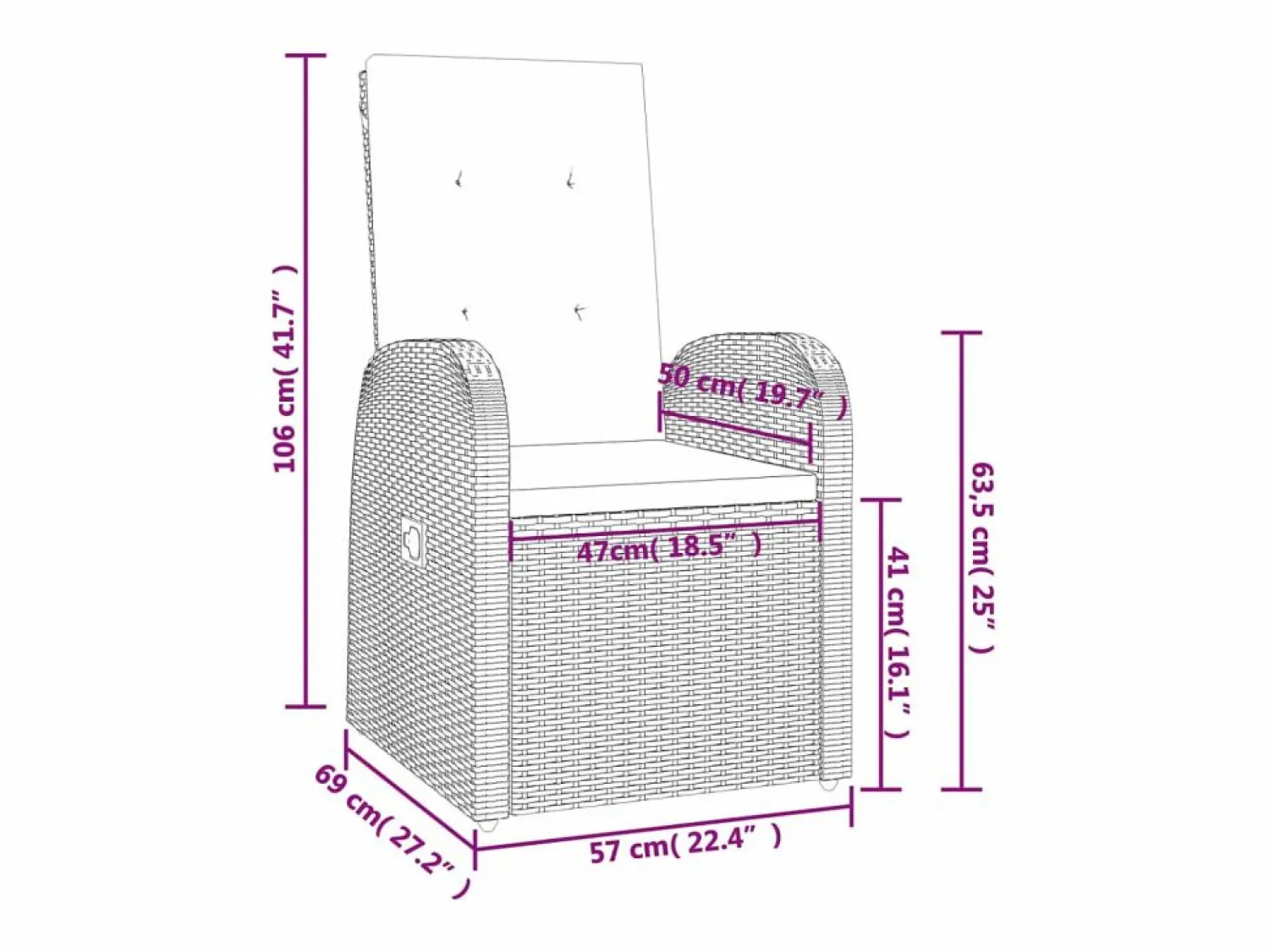 Clearance Set comedor de jardín 3 piezas con cojines ratán sintético Comedores De Jardín