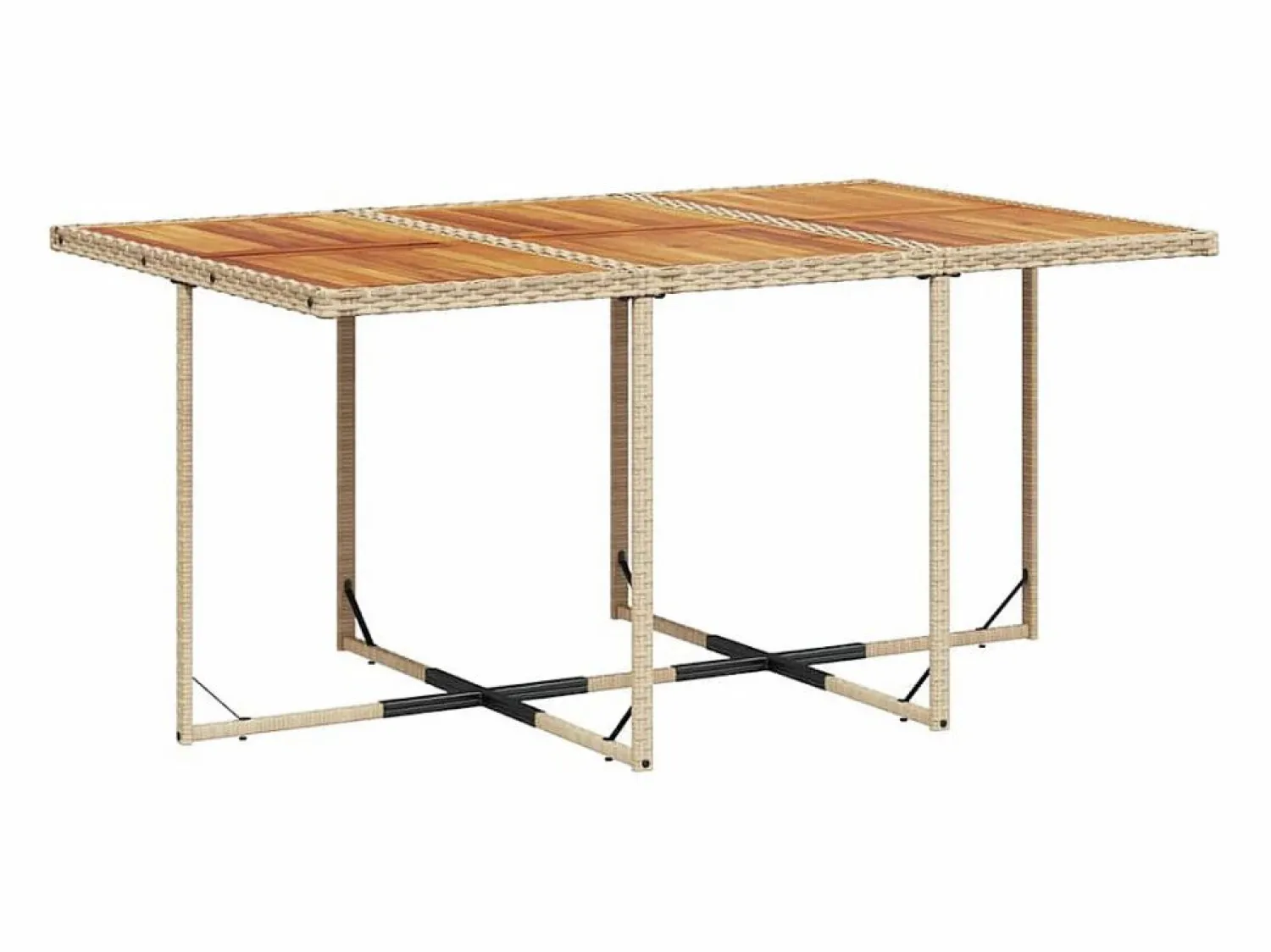 Hot Set comedor de jardín 7 piezas con cojines ratán sintético Comedores De Jardín