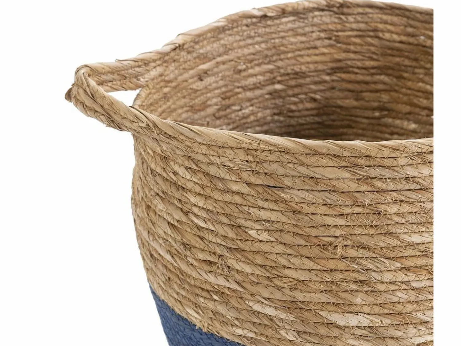 Sale VS Venta-stock Set de 3 cestas Anxo de fibra natural con asas, /natural Azul