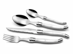 Sale Set de 24 cubiertos Rustic Amefa acero inoxidable blanco Marfil