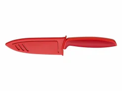 Clearance Set de 2 cuchillos Touch rojo, acero inoxidable 18/10, cuchillo de chef 13 cm y universal 9 cm, mangos ergonómicos Cubierto