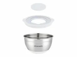 Sale Arthur Martin Set de 3 ensaladeras de acero inoxidable 16-24 cm con tapas herméticas y base antideslizante de silicona Multicolor