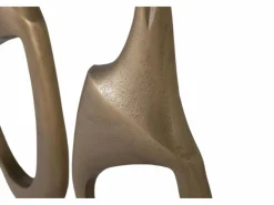 Clearance Set de 2 figuras decorativas en aluminio con acabado en bronce Estatua