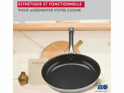 Clearance Elo Set de 3 Sartenes de Acero Inoxidable 18/10 DUR® sin PFAS Ø24-28-32 cm con Tapas de Vidrio – Todos los Fuegos, Inducción, Fondo Capsulado Eco