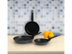 Set de 3 sartenes Horizonte Bidasoa aluminio forjado Ø18/Ø22/Ø26 cm