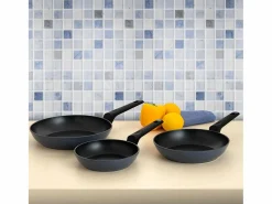 Set de 3 sartenes Horizonte Bidasoa aluminio forjado Ø18/Ø22/Ø26 cm