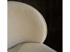 Hot Rendez-Vous Déco Set de 2 sillas para isla de cocina en tejido bouclé 66 cm - Groom Beige
