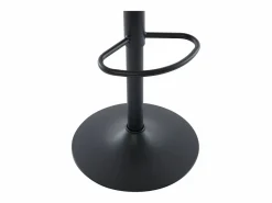 Vente-unique Set de 2 taburetes de bar de tela y metal - Altura ajustable - - LASANDRIA