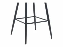 Clearance Set de 2 taburetes de bar de terciopelo y metal negro - - PRANILA de Pascal MORABITO Muebles De Bar|Taburete Alto