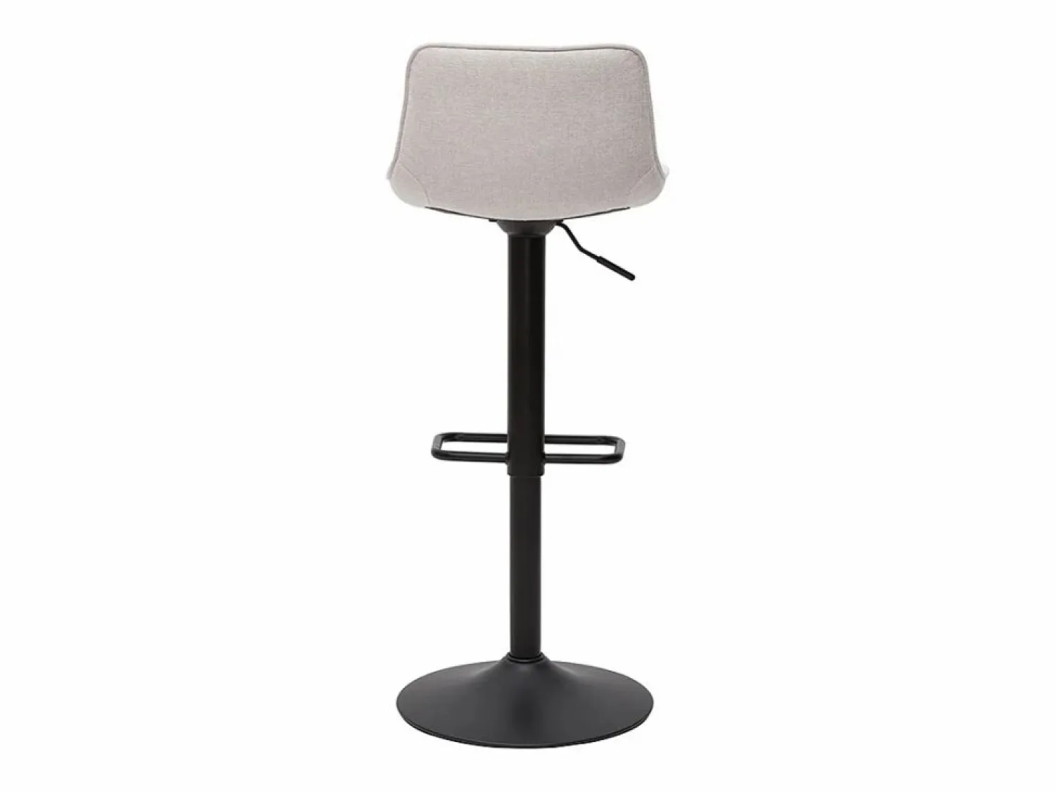 Sale Miliboo Set de 2 taburetes de cocina regulables y giratorios 360º de tejido efecto aterciopelado y metal BOOST Beige