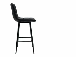New Miliboo Set de 2 taburetes de cocina de diseño 65 cm MAXWELL Negro