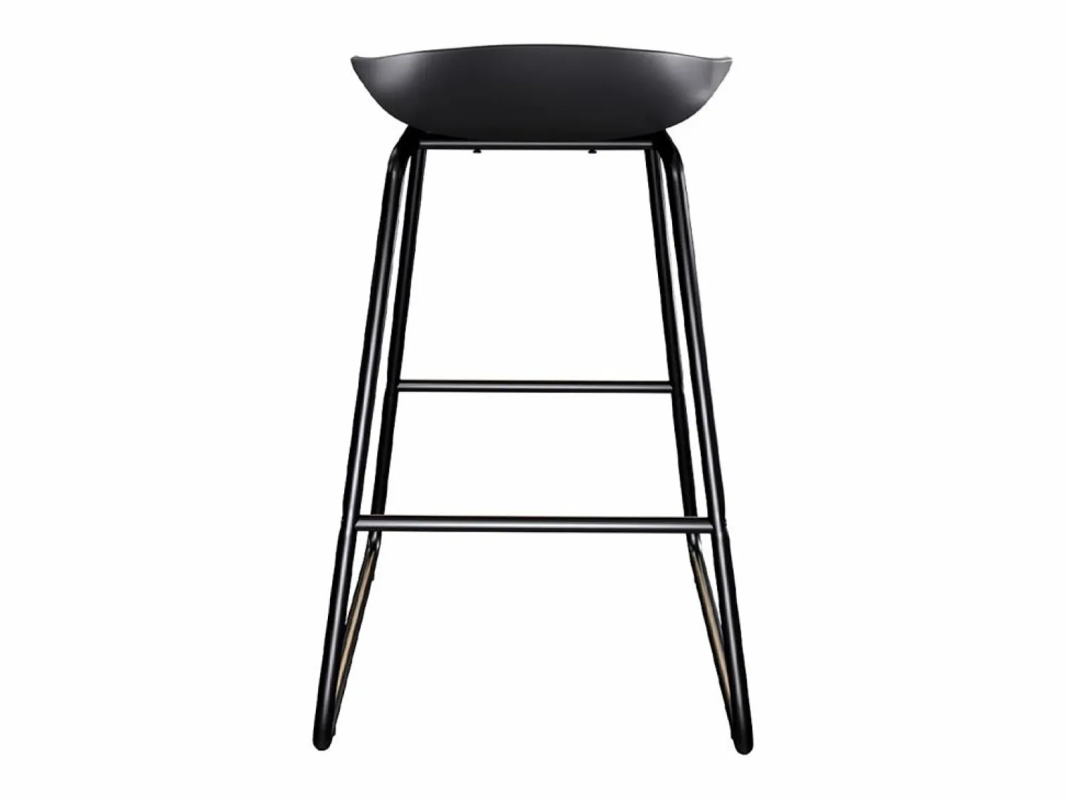 Clearance Rendez-Vous Déco Set de 2 taburetes para isla de cocina de plástico 65,5 cm - Yoshi Negro