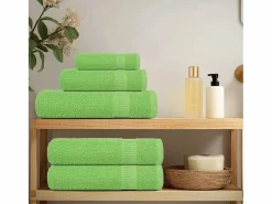 Discount vidaxl Set de 12 toallas Ariel 360 gramos algodón Verde