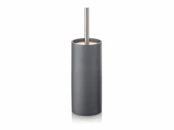 New Set de accesorios de baño en resina blanco y bambú Gaeta - Accesorios De Wc