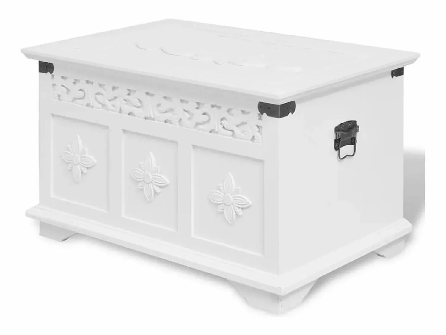 Discount Set de baúles de almacenamiento 2 unidades ES402873 Blanco