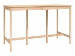 Online Set de bar 9 piezas madera maciza de pino Mesa Alta
