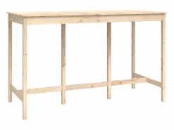 Best vidaxl Set de bar 9 piezas madera maciza de pino Color natural claro