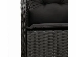 Clicnbuy Set de comedor de jardín 7 piezas y cojines ratán sintético