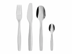 Best Alessi Set de cubiertos 24 piezas Itsumo en acero inoxidable diseño Naoto Fukasawa Plateado