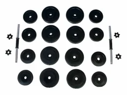 vidaxl Set de mancuernas Power Plus 30kg