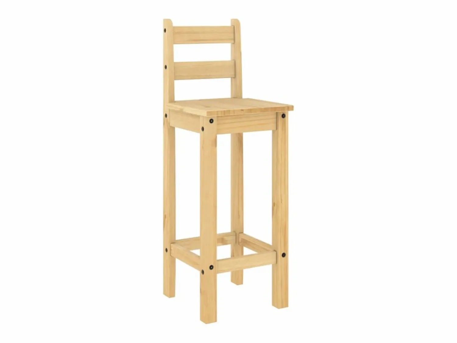 vidaxl Set de mesa alta y taburetes de bar 3 pzas madera maciza pino