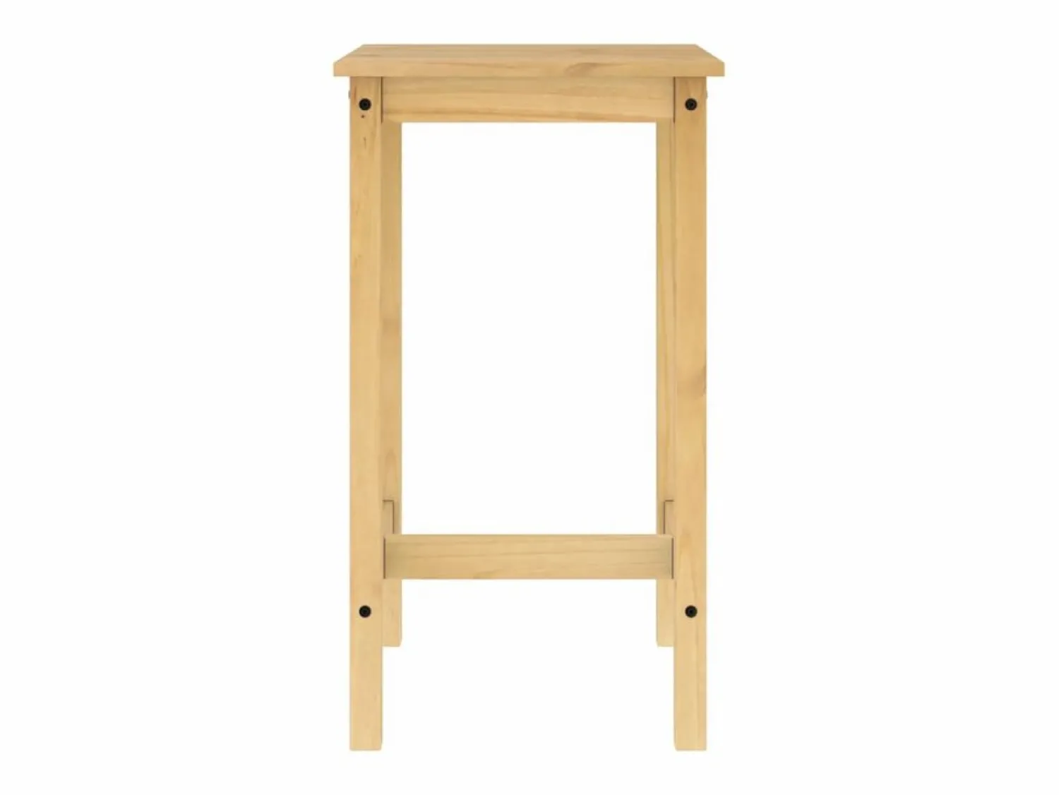 vidaxl Set de mesa alta y taburetes de bar 3 pzas madera maciza pino