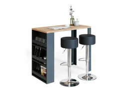 Vicco Set de mesa de bar roble 57x117x106