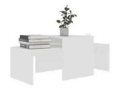 Best Set de mesas de centro madera contrachapada 100x48x40 cm Mesa De Centro