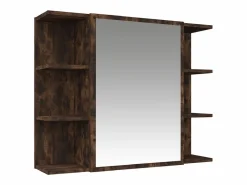 Best vidaxl Set de muebles baño 3 pzas madera contrachapada roble ahumado Marru00f3n