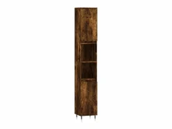Discount Set de muebles baño 3 pzas madera contrachapada roble ahumado Estantería Sobre Inodoro