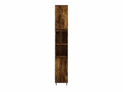 Discount Set de muebles baño 3 pzas madera contrachapada roble ahumado Estantería Sobre Inodoro