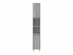 vidaxl Set de muebles de baño 3 pzas madera contrachapada sonoma Gris