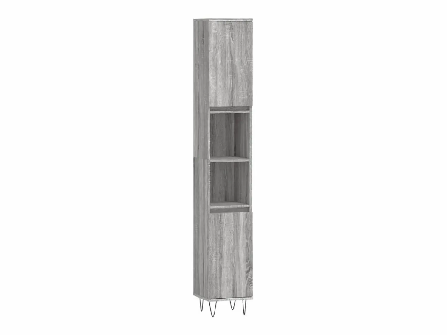 Sale vidaxl Set de muebles de baño 3 pzas madera contrachapada sonoma Gris