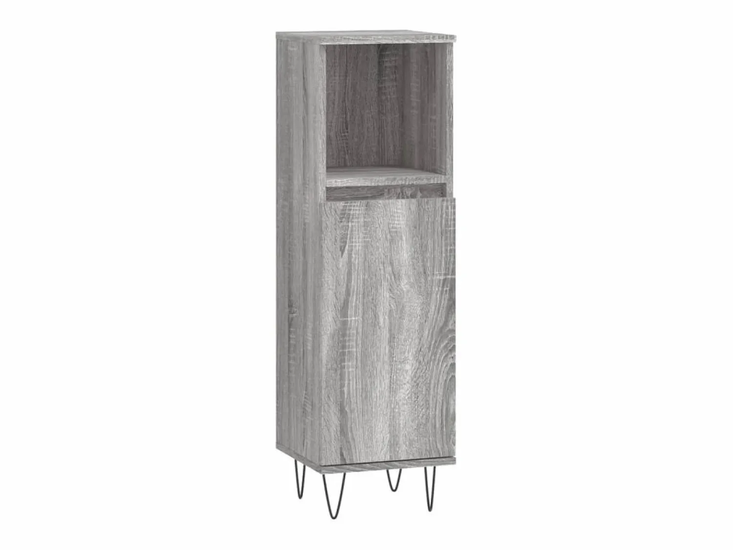 Sale vidaxl Set de muebles de baño 3 pzas madera contrachapada sonoma Gris