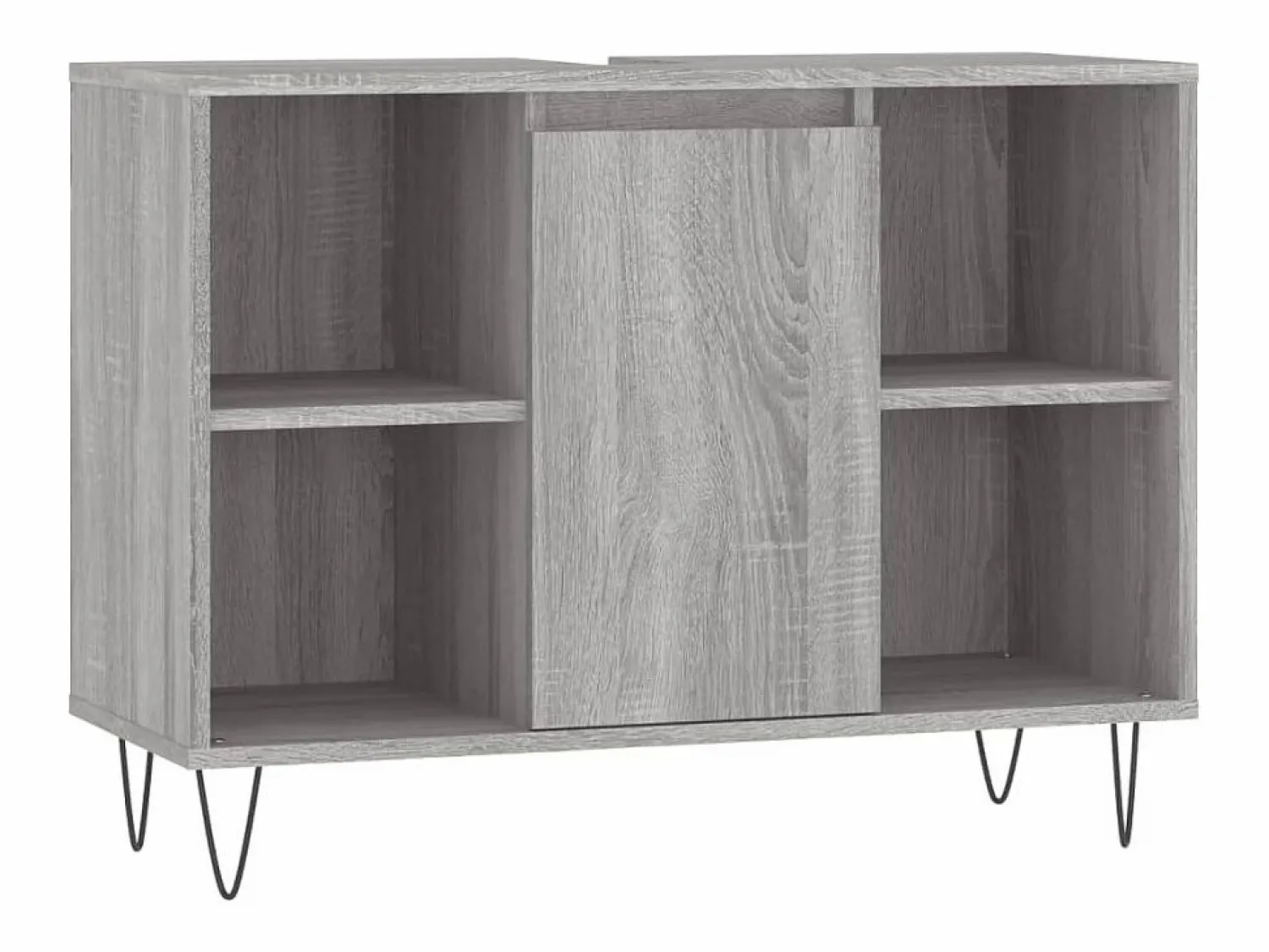 Sale vidaxl Set de muebles de baño 3 pzas madera contrachapada sonoma Gris