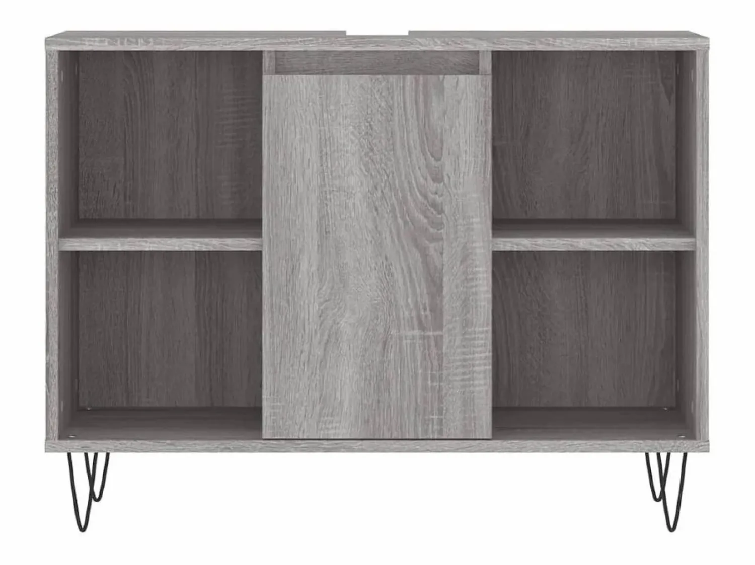 Sale vidaxl Set de muebles de baño 3 pzas madera contrachapada sonoma Gris